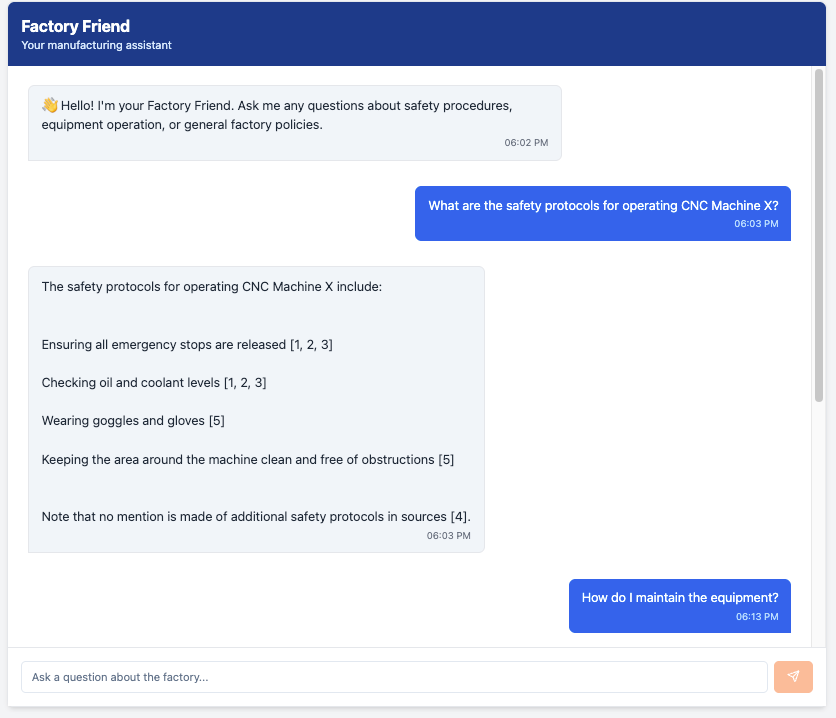 Chatbot example