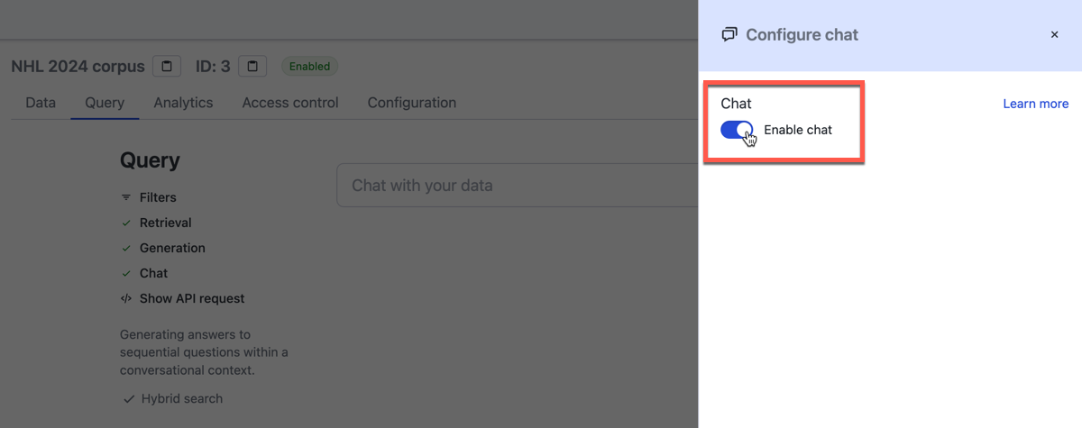 Enable Chat Toggle Option