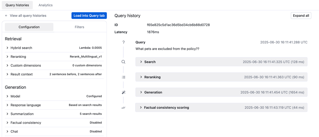 Query analysis